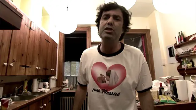 Kenny wears a Spenny bride marrying a piece of shit t-shirt throughout the episode