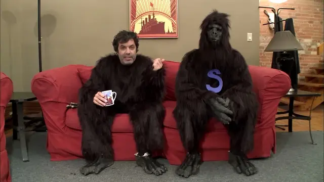 Opening Couch of Who Can Wear a Gorilla Suit the Longest?